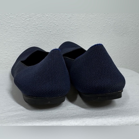 Rothy’s The Point Knit Navy Blue Fabric Ballet Flat Rounded Toe Loafers Size 9 - Picture 6 of 15